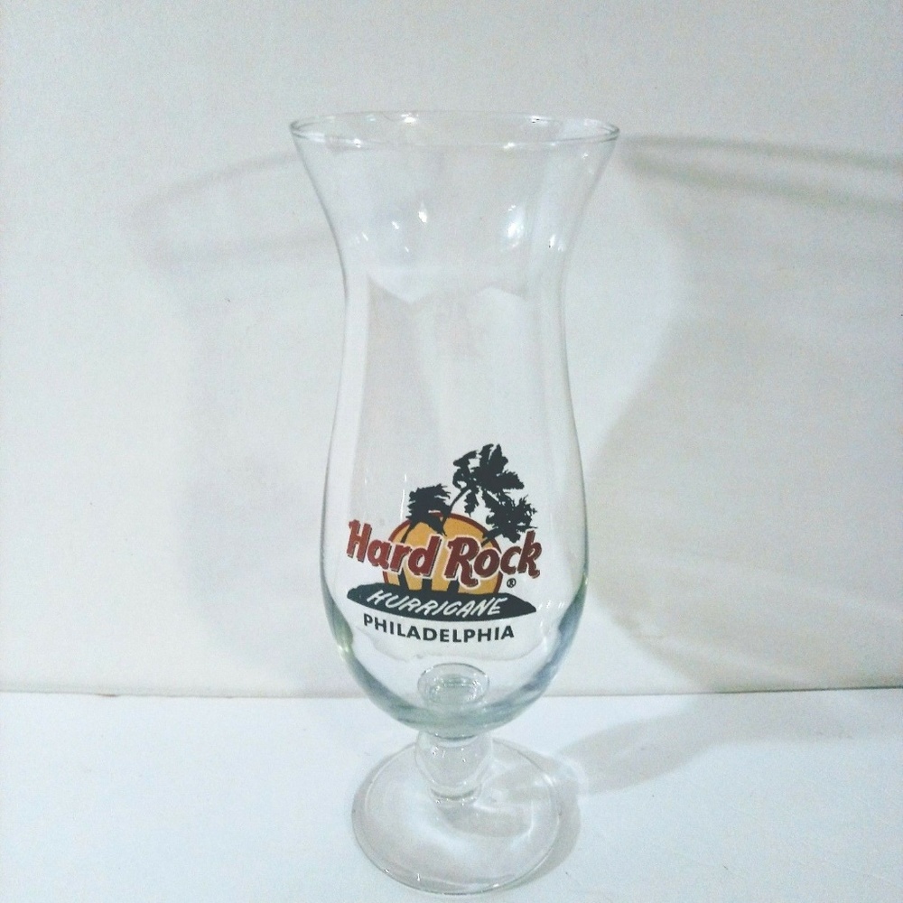 Hard Rock Cafe Philadelphia Hurricane Glass